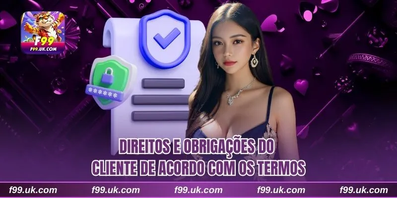 Direitos e obrigações do cliente de acordo com os termos